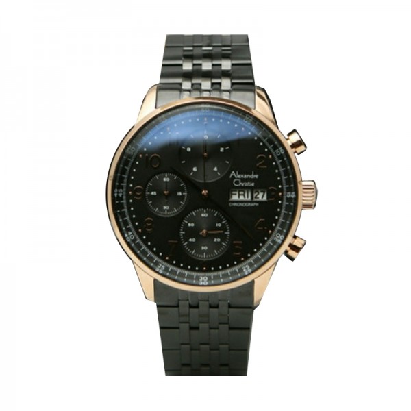 Alexandre Christie AC 6492 Rosegold Black MCBBRBA